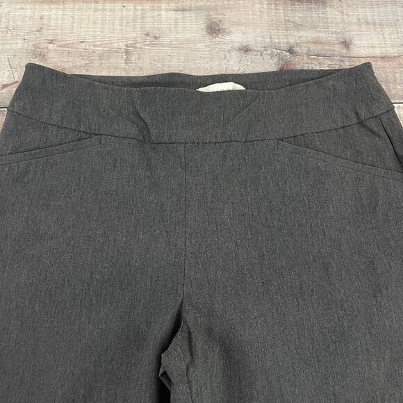 Talbots Factory Pull On Pant Women's 4 Gray Fitted Career Slim Straight Leg - Picture 3 of 12